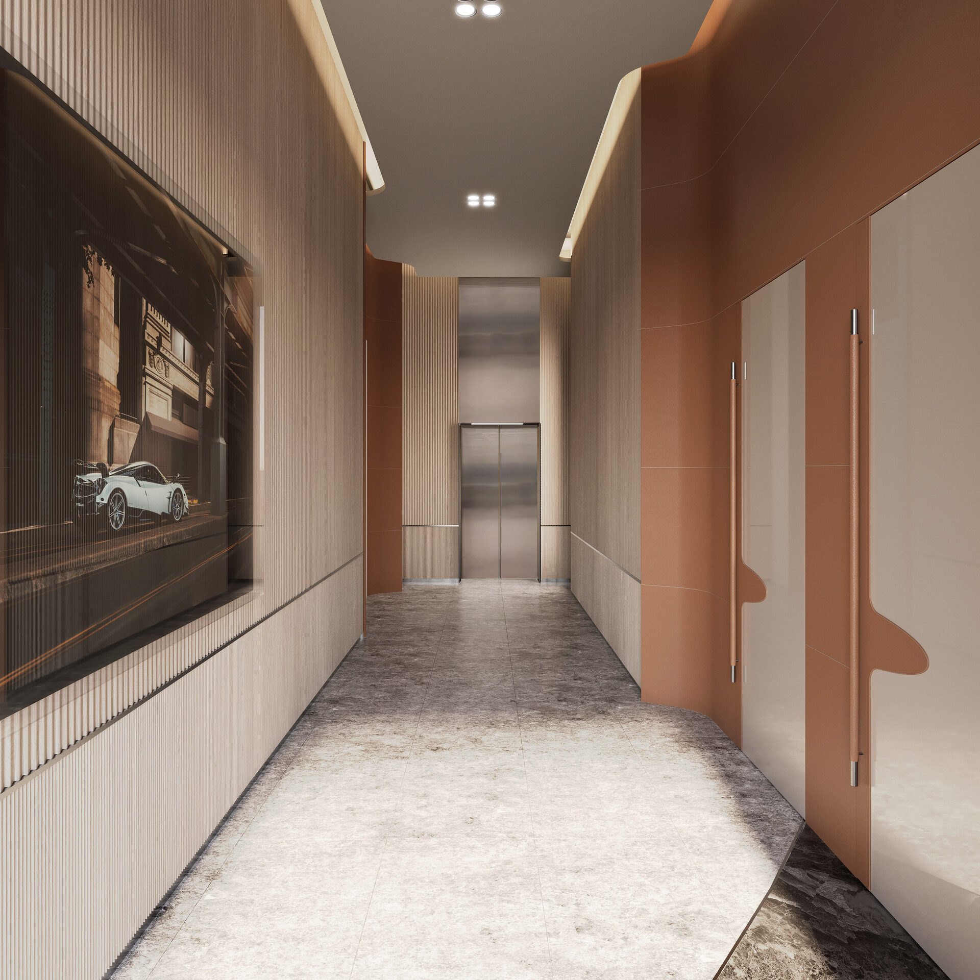 Pagani Residences developer rendering: Interior corridor