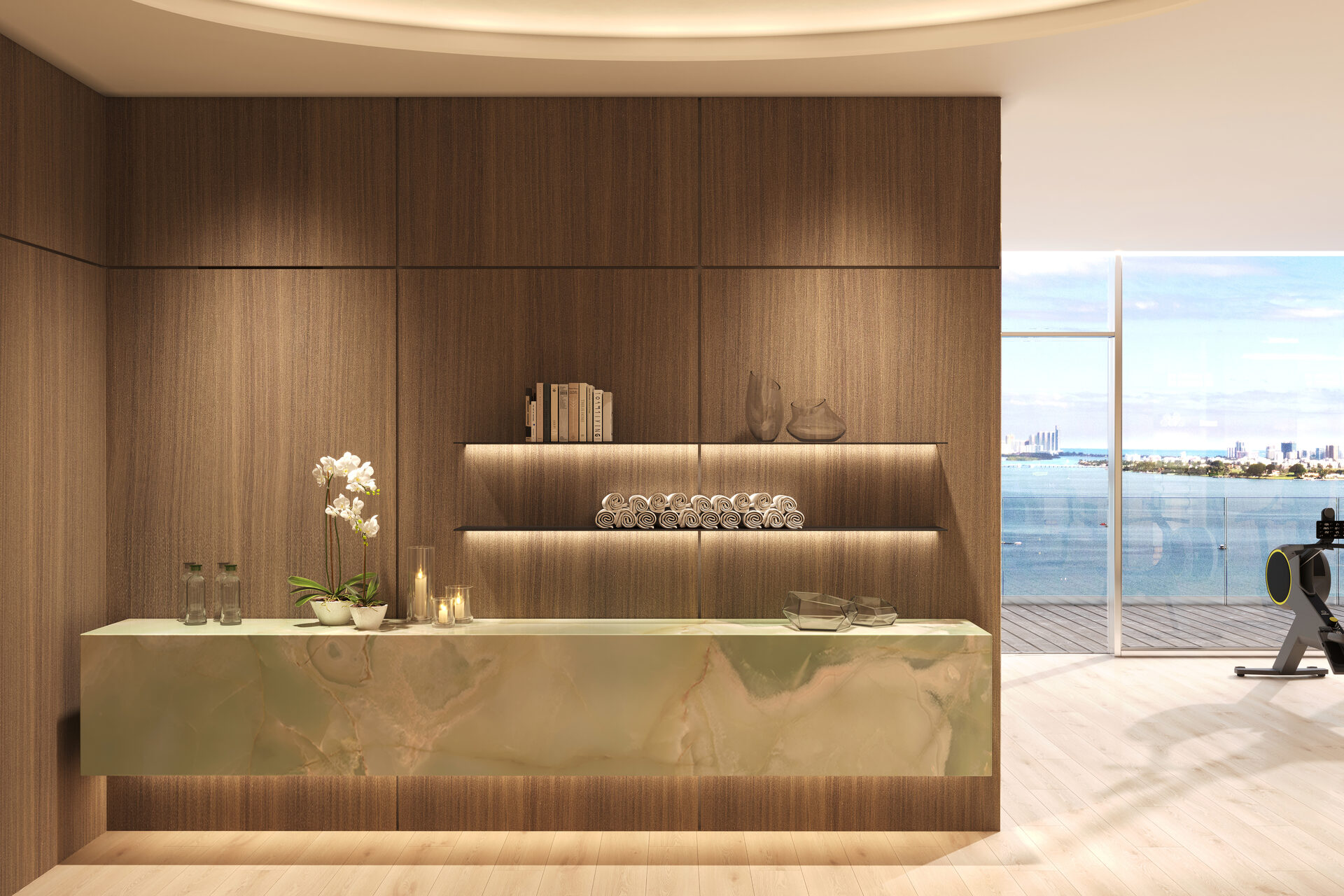 Pagani Residences developer rendering: Wellness reception