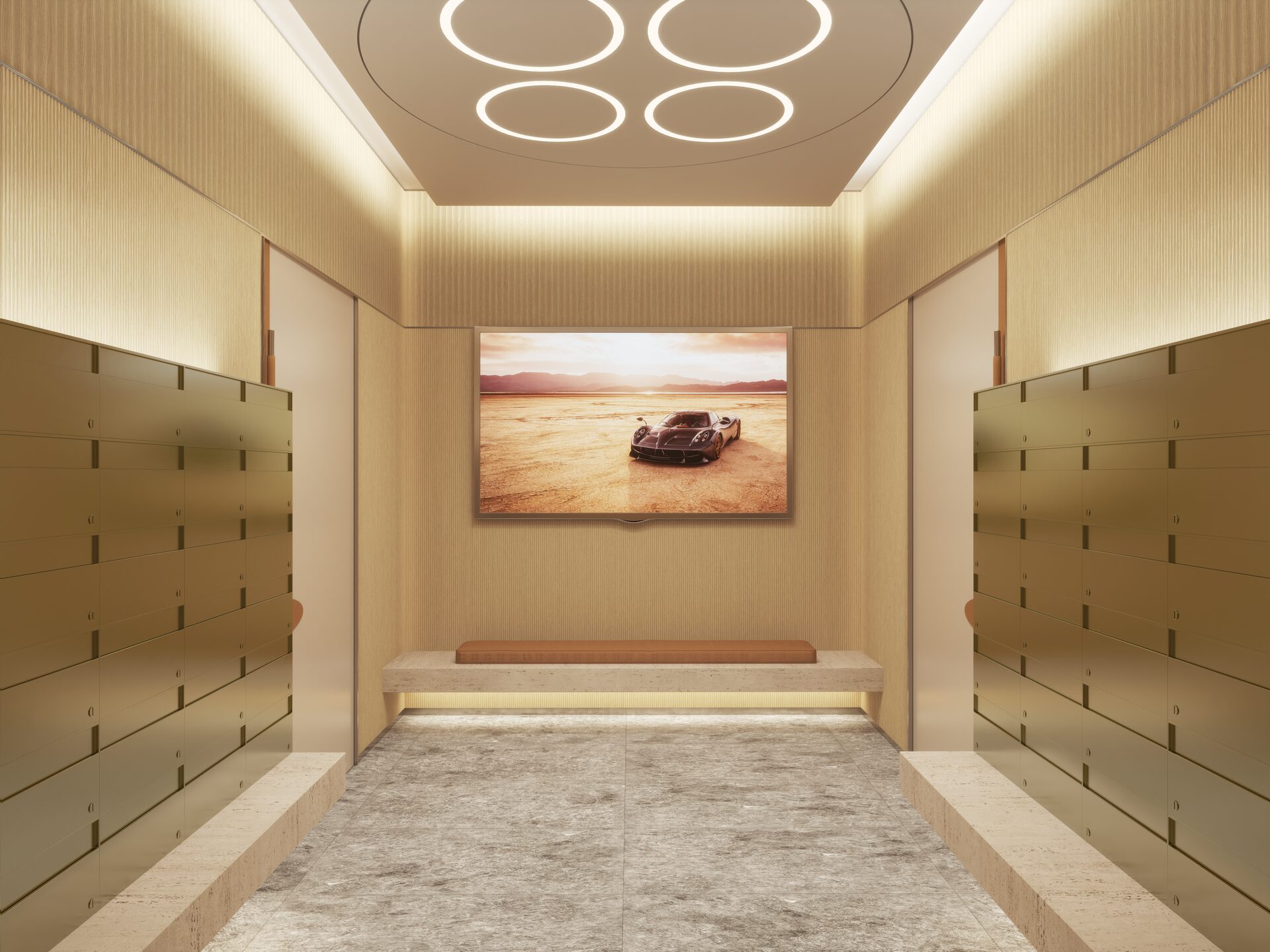Pagani Residences developer rendering: Mailroom