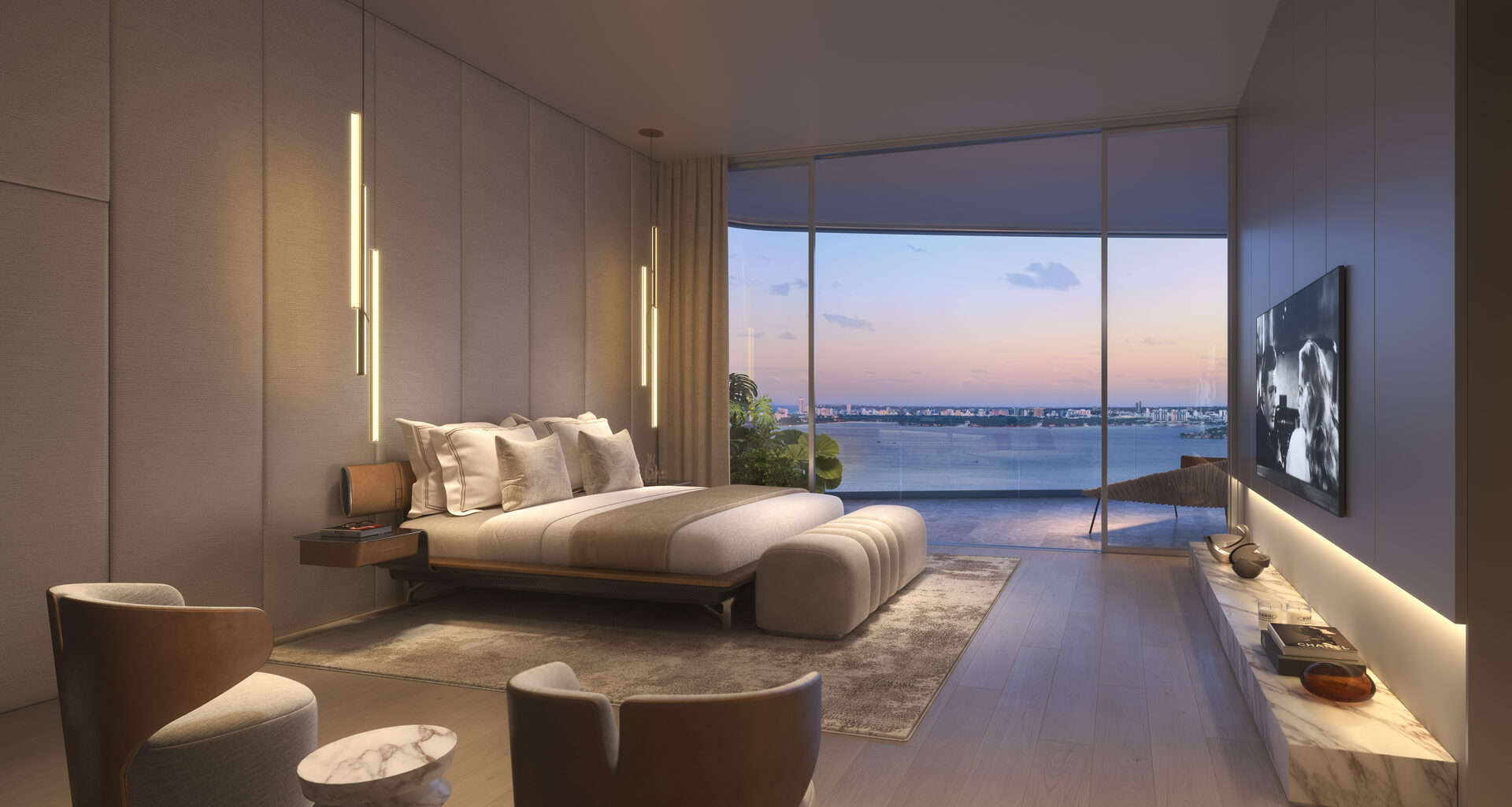 Pagani Residences developer rendering: Primary bedroom