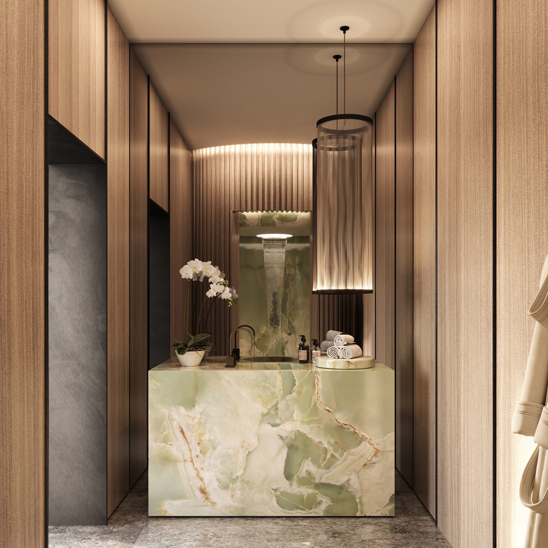 Pagani Residences developer rendering: Spa interior