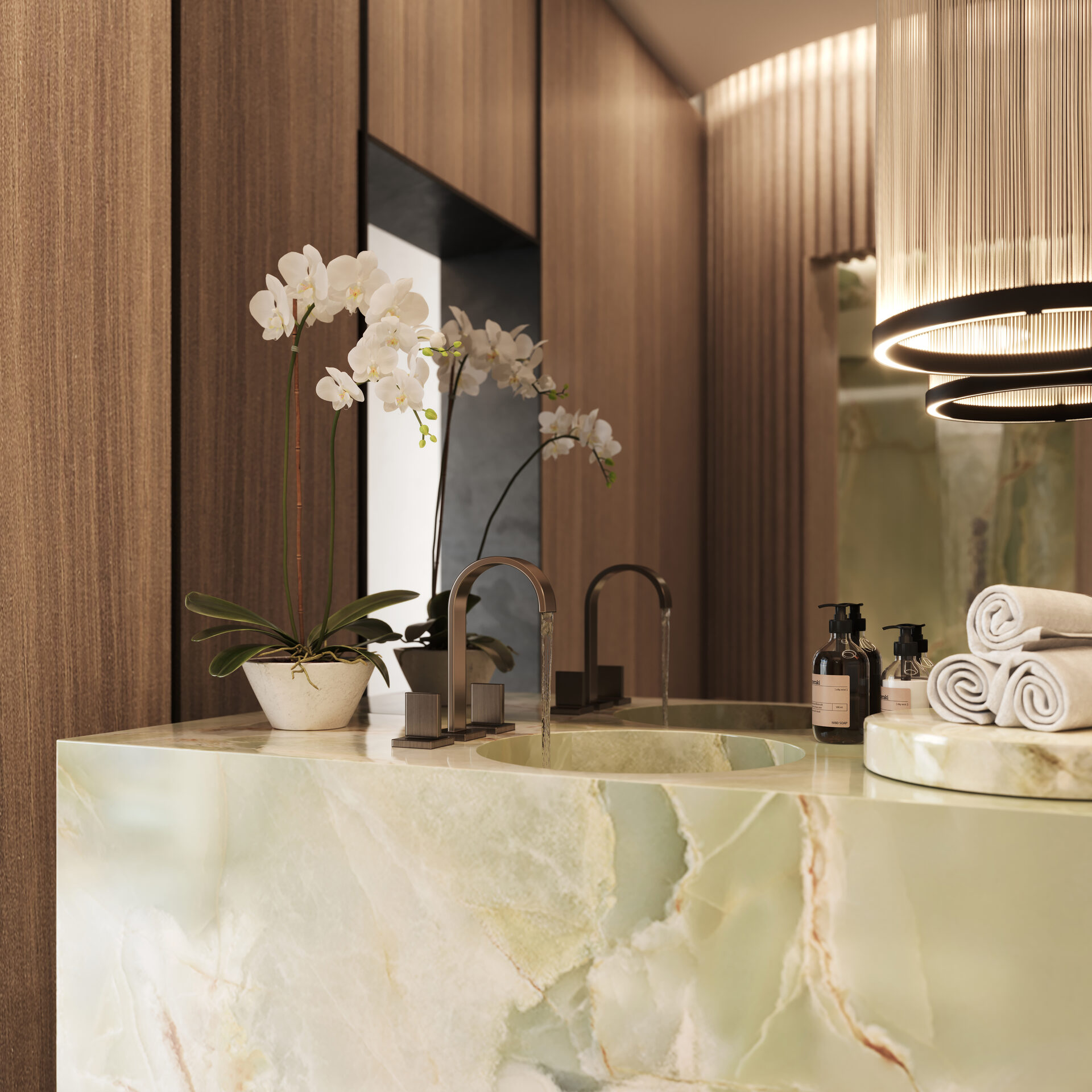 Pagani Residences developer rendering: Spa vanity